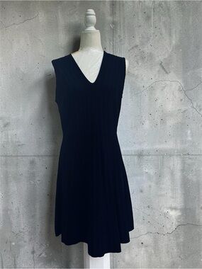 kate spade Sleeveless V-Neck A-Line Dress - Black and Navy Blue